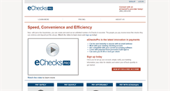 Desktop Screenshot of echeckspro.com