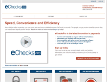 Tablet Screenshot of echeckspro.com